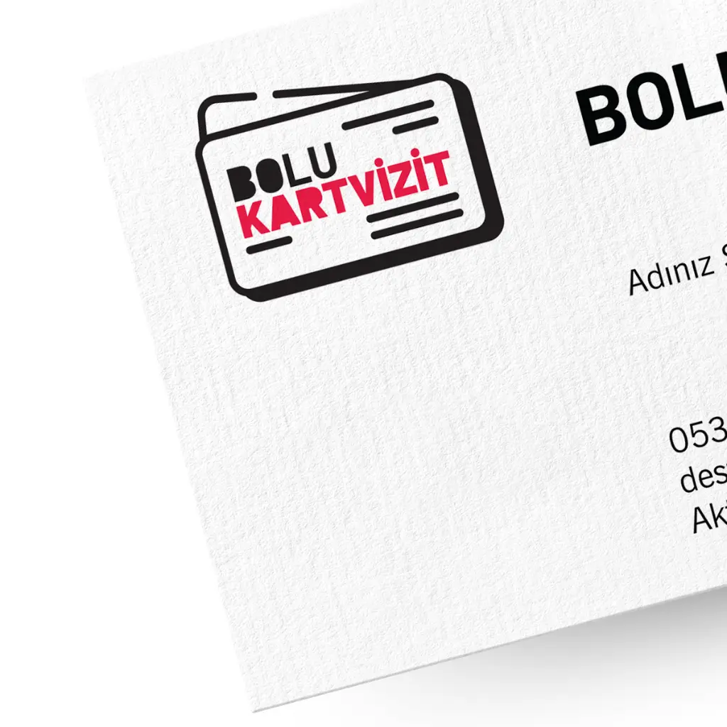Düz Kesim Tuale Desen Tek Taraflı Ekonomik Kartvizit-3.webp