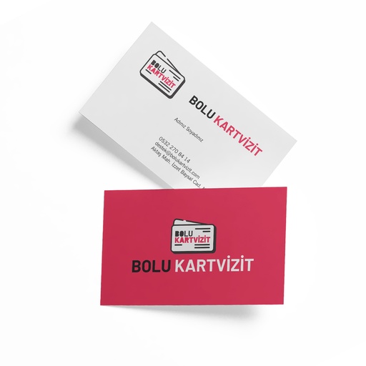 Düz Kesim Çift Taraflı Parlak Kartvizit