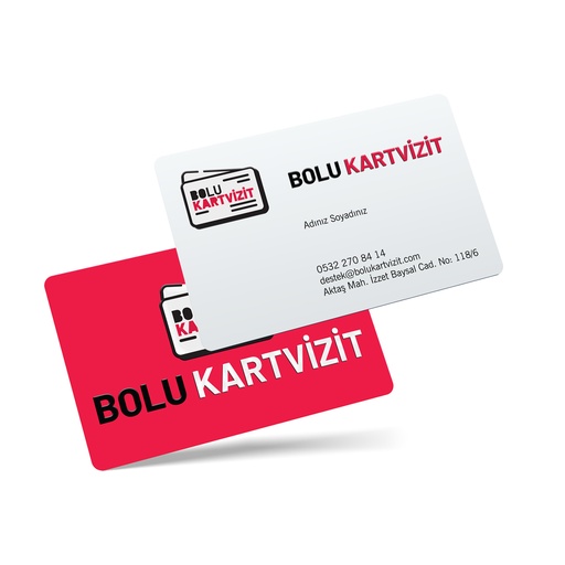 Oval Kesim Kalın Kağıt Çift Taraflı Kısmi Lak Premium Kartvizit